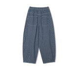 Grain stripe denim pants -2C
