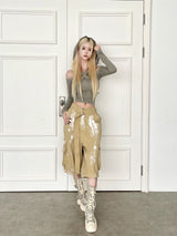 1399. X cross hood long sleeve T (2color)