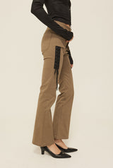 Lace up cargo pants