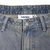 HADES ウォッシュジーンズショーツ -グランジ