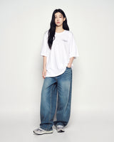 25FW ボーダーラインベーシックロゴショートスリーブTシャツ ホワイト