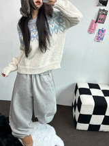 フリースピカブル ❤‍🔥M-XL❤Bベーシックワイドロングパンツユニセックス🩶2カラー