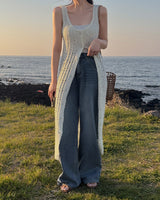 Opin punching knit long dress