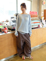 FLAG BOATNECK KNIT LIGHT BLUE