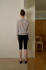 Spring soft cardigan set_mute gray