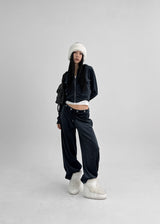 [MADE] Kubo Mink Velour Hooded Zip-up (Set Available)