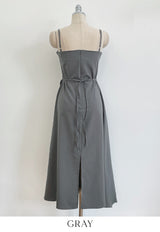 Shua Twist Wrap Bustier Long One Piece