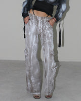 HAKUJIN "WHITE DUST" COTTON CARGO PANTS COZY FIT (1OF1 UNRELEASED)