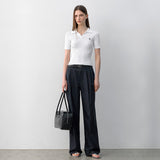 (Z-PT-5551)ESSENTIAL DOUBLE TUCK PANTS S
