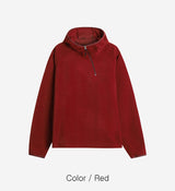 No.1540 fleece FH string hood-T (3color)