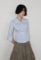 CURVE LINE SLIM SHIRT