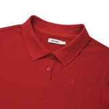 KIRSH PLAIN SLIM FIT PIQUE T-SHIRT - RED
