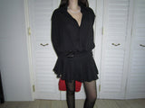 Shirt frill dress