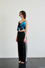 FLUTTER TOP / BLUE
