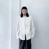 Textured Stripe Drop-Shoulder Shirt