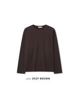 Sheer Raw-Edge Waffle Long Sleeve