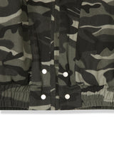 Night camo raccoon fur hood padding