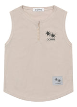 ARINA BUTTON CROP SLEEVELESS (4COLOR)