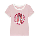 フューチャーフレンド スリムフィット Tシャツ キャンディピンク