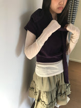 ソーヴィニヨンタイアップハーフニット (3color)