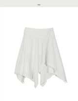 foref three-button wrap asymmetric cut sk