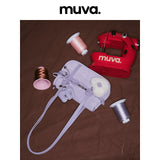 muva. Cowhide‑Velvet Single‑Strap Ding‑Ding Bag, Elegant Commute Underarm Purse for Women, 2026 New Original Style, New Arrival Mar 28