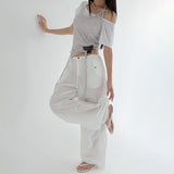 [Setiden] Lace See-Through Halter Neck String Long Camisole - 3 Colors