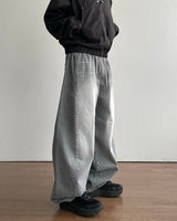 Cement Curved Denim Pants