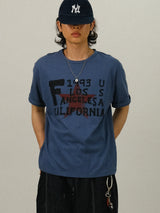 DZ Retro Star Printing Crop 1/2 T