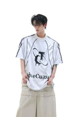 ビンテージパネルジャージTシャツ