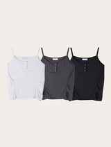 SIDE SHIRRING BUTTON SLEEVELESS (3C)