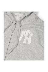 (BASE) NY クロスフードジップアップ (グレー)