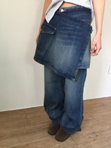 Low layered denim skirt (1color)