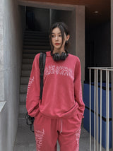 サープレイ ピグメント セットアップ スウェットシャツ【セットアップアイテムあり】