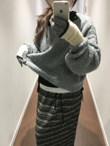 [MD Pick] ハイヤーVネックニット (3color)