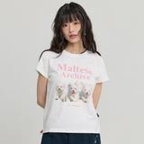 マルチーズアーカイブ半袖Tシャツ