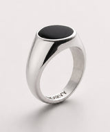 NR-303 Round Onyx Signet Surgical Ring
