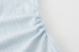 Arielle Bow Strap Ruched Top