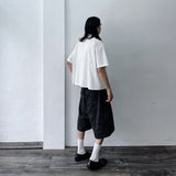 テクスチャード クリンクル オープンカラー シャツ