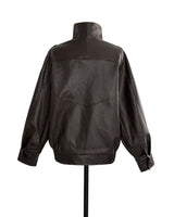 [ autumn basic ] fits snap & buckle over leather jacket