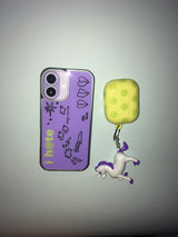 アイ ヘイト グラス ブラック バンパー スマホケース (purple)