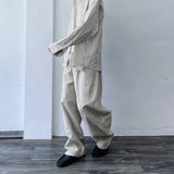 Curved Paneled Balloon Trousers
