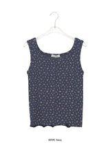 Theron Wave Flower Square Neck Sleeveless