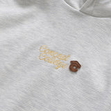Concept College Cursive Logo Waffle Hoodie / Melange Gray [Unisex]