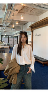 a modern white clean shirt