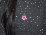 gleaming star dot necklace [pink]