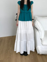 Punching Shirring T-shirt (2 colors)