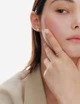 26SS★ Essence Silver (W) Lace Tennis Ring S White