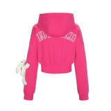 13DE MARZO Doozoo Sports Zipped Hoodie