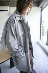 silver snap pocket safari coat(2colors)